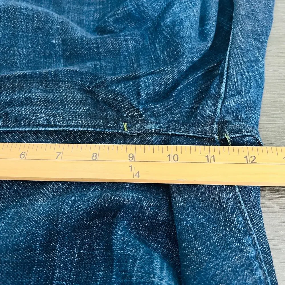 AJ Armani Jeans Men's 38X32 (Measures 38X30) Blue J31 Regular Straight Leg Denim